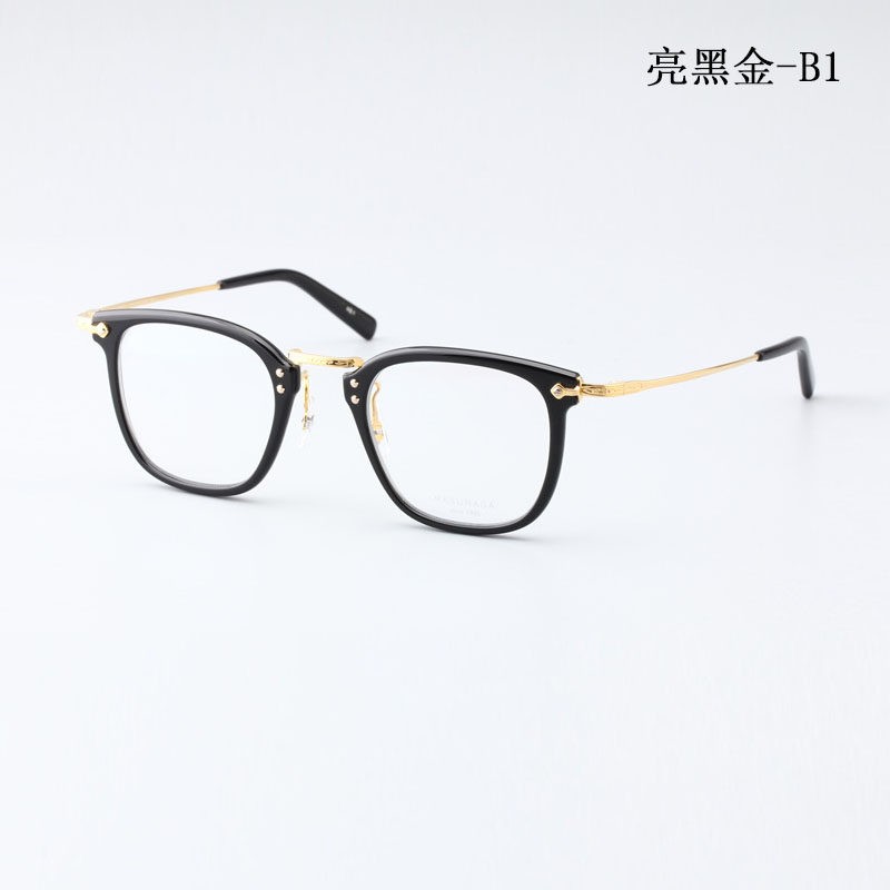 MASUNAGA增永眼镜日本手工眼镜框复古近视镜架大脸方框手造GMS806