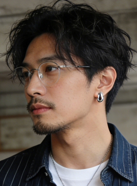 特价MASUNAGA增永眼镜日本手工眼镜框钛合金半框 近视眼镜GMS 110