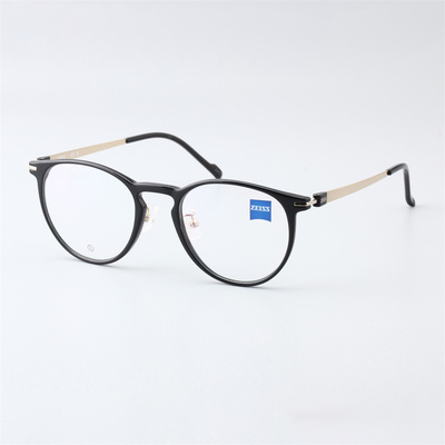 ZEISS/蔡司光学眼镜架 百搭元气 半透圆框 舒适钛镜框ZS23714LB