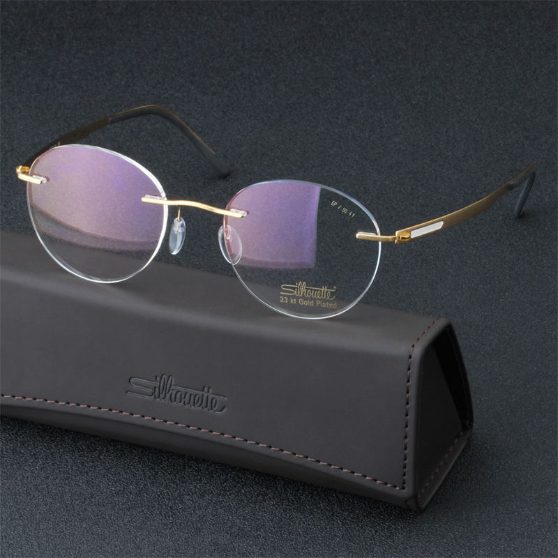 无框眼镜框近视镜男女商务镜架