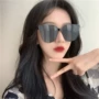 Kính râm nữ 2019 mới phiên bản Hàn Quốc của nữ hoàng hộp lớn in hình đường phố mặt tròn mỏng manh màu đỏ cá tính nam kính râm - Kính đeo mắt kính kính râm nam