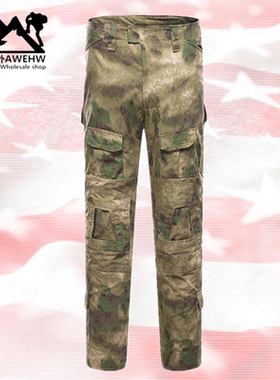 户外特种兵GEN3蛙服单裤ATFG全地形绿色废墟迷彩工装长裤G2战术裤