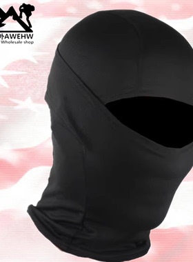 户外特种兵黑色头巾围脖骑行护颈防晒头套男跑步保暖防沙蒙面面罩