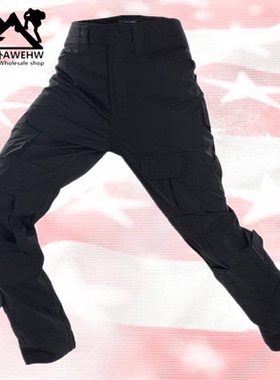 户外特种兵GEN3男蛙服单裤黑色多地形全地形迷彩工装长裤G2战术裤