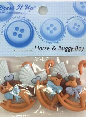 美国Dress It Up进口造型扣 纽扣 DIY手工纽扣 5823/5824 特价