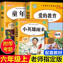 小英雄雨来童年爱的教育六年级上册必读的课外书高尔基正版原著全套老师推荐快乐读书吧六年级上册经典书目课外阅读书籍6上册