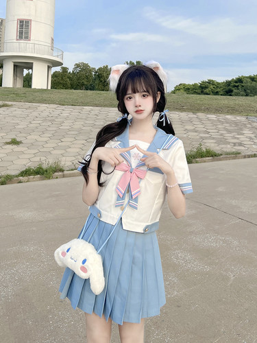 清新百搭樱诺校供学院风jk水手服