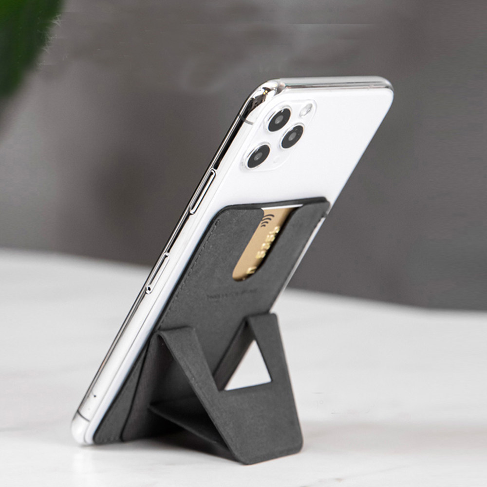 超薄隐形手机支架超轻一秒立竖屏桌面磁吸粘贴式便携折叠懒人底座