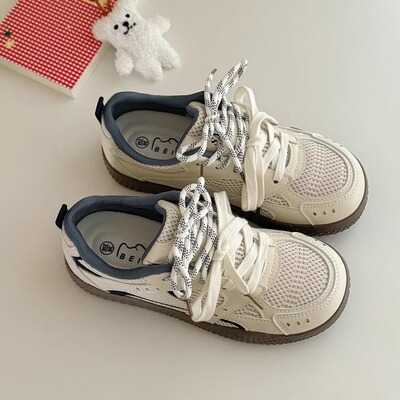 韩版百搭德训鞋女网面板鞋小白鞋