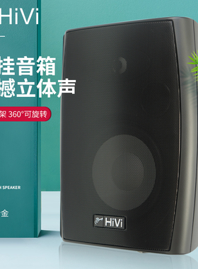 惠威VA4-OS 定阻壁挂音响4寸大功率广播喇叭30W立体声会议音箱
