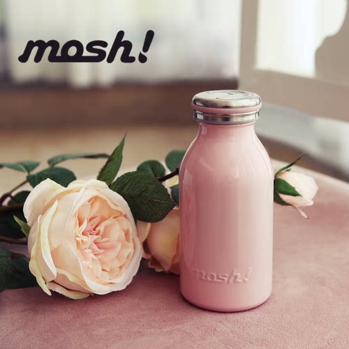 日本mosh不锈钢保温杯牛奶瓶mush