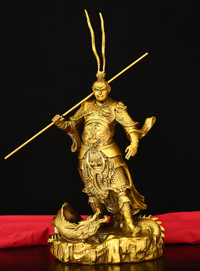 铜孙悟空美猴王摆件斗战胜佛像静思齐天大圣禅意客厅装饰品高档次