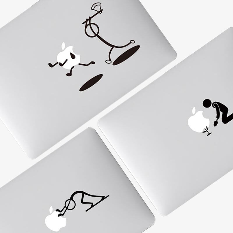 戴尔笔记本贴纸MacBookPro贴纸华为笔记本配件贴纸局部贴创意趣味