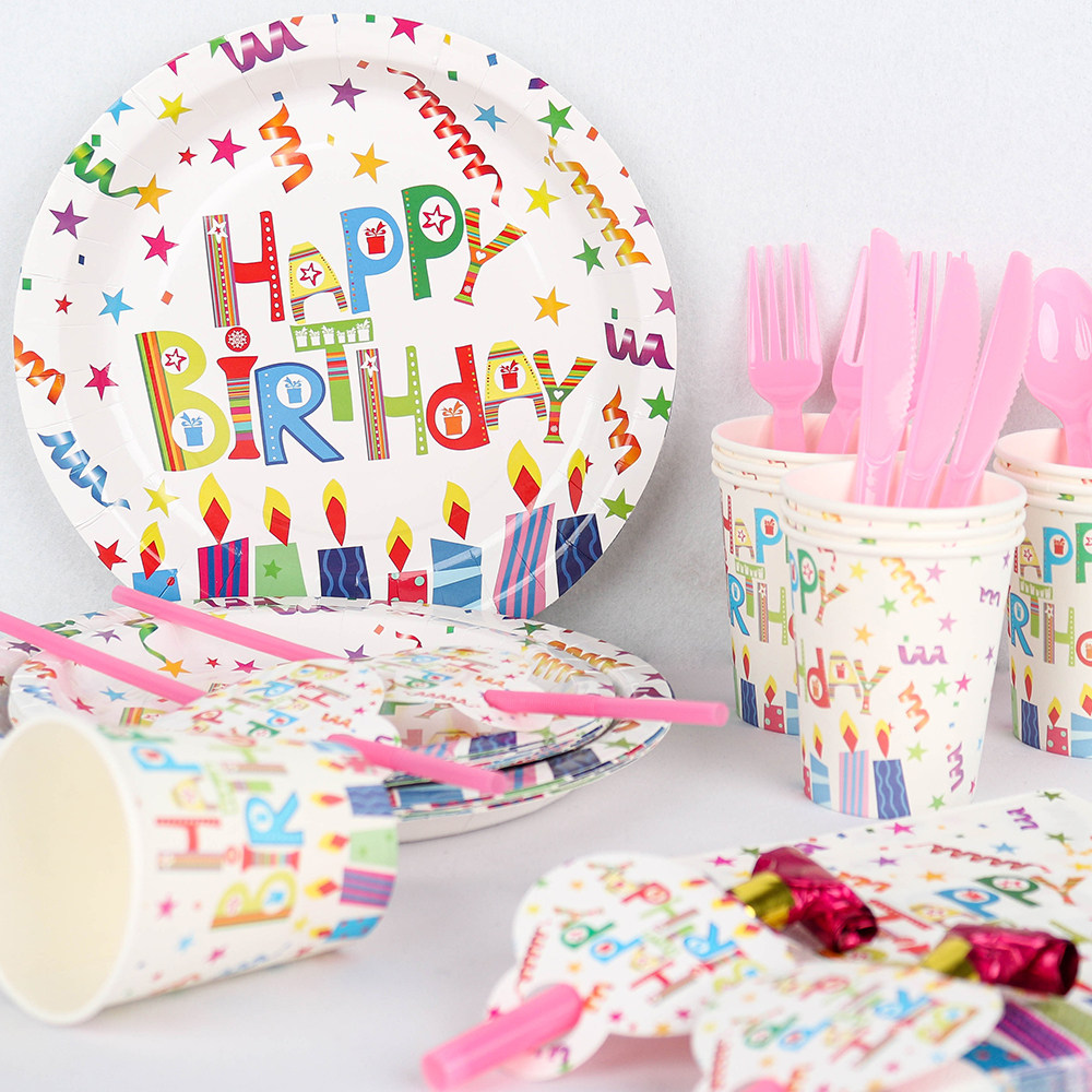 新款生日蜡烛主题派对一次性餐具蛋糕纸盘纸杯拉旗野餐装饰布置,节庆用品/礼品,节日装扮用品,淘宝优惠券,粉丝福利购,淘宝优惠卷
