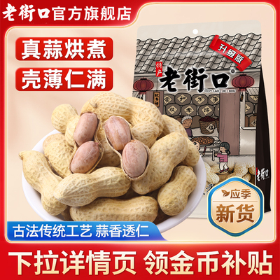 老街口花生蒜香花生炒货下酒菜