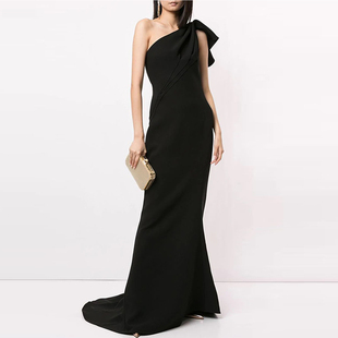 年会晚礼服宴会2025新款 高端大气新娘敬酒服红毯走秀主持人连衣裙