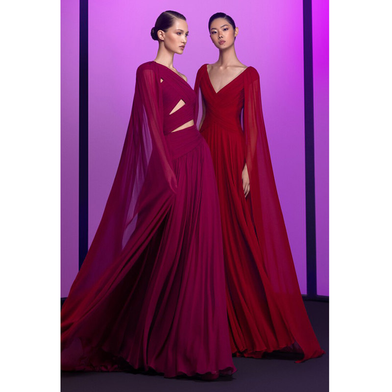 晚礼服高端大气长2025新款走秀红毯质感年会舞台独唱女主持连衣裙
