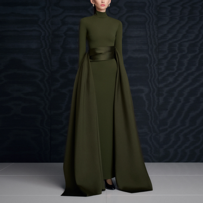 高级质感宴会晚装长裙高档款