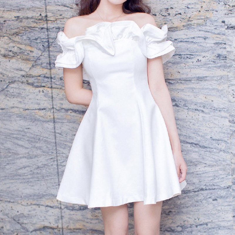 网红新款派对生日优雅风晚礼服
