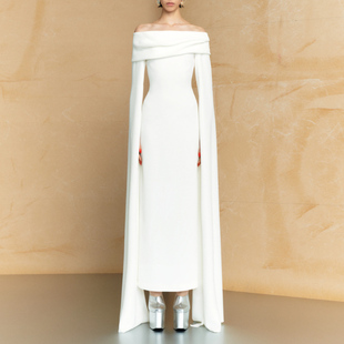 高端大气晚礼服舞台走秀红毯2025新款高级质感宴会主持年会连衣裙