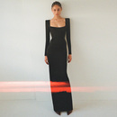 舞台晚礼服女2025新款 高端气质主持人简约连衣裙派对宴会年会长裙