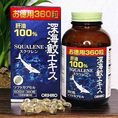 日本进口立喜乐ORIHIRO鲨鱼肝油