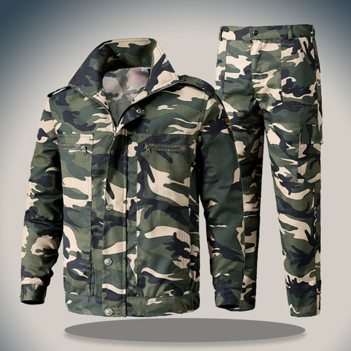 Камуфляжный осенний износостойкий комплект, куртка для работы