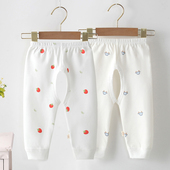 婴儿开裆裤 新生儿裤 纯棉 3岁宝宝开档裤 春秋薄款 子春夏外穿长裤