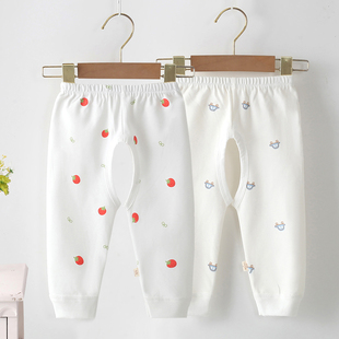 新生儿裤子春夏外穿长裤0-3岁宝宝开档裤春秋薄款婴儿开裆裤纯棉