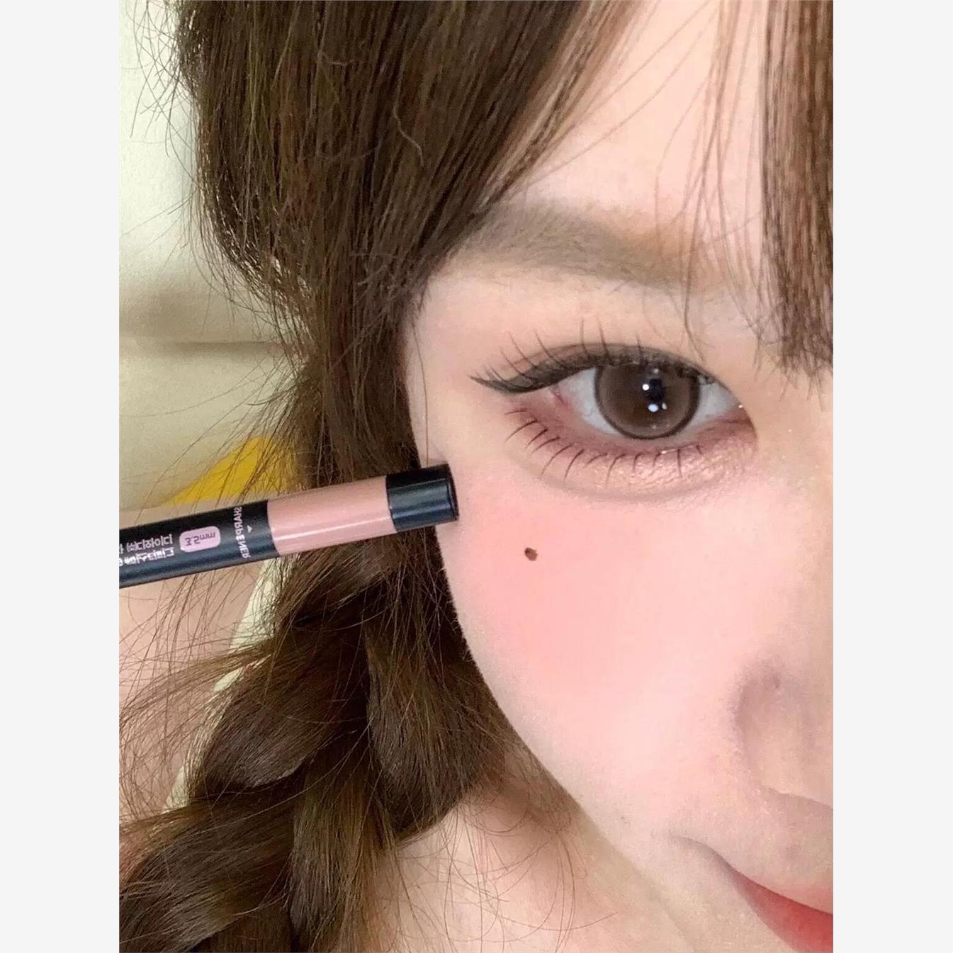 玫瑰粉棕19韩国眼线胶笔