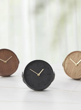 CAMINO CLARA 实木小时钟客厅床头书桌摆件小时钟挂墙小时钟