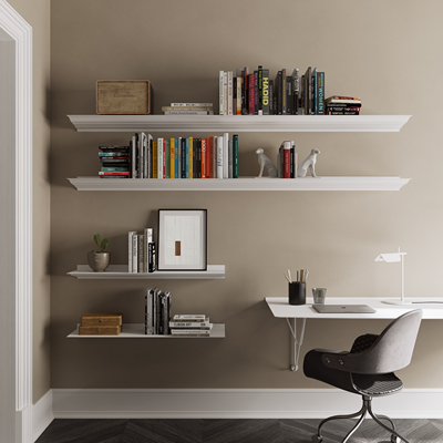 b.d barcelona Hypostila氧化铝模块化墙面置物架展示架浴室架