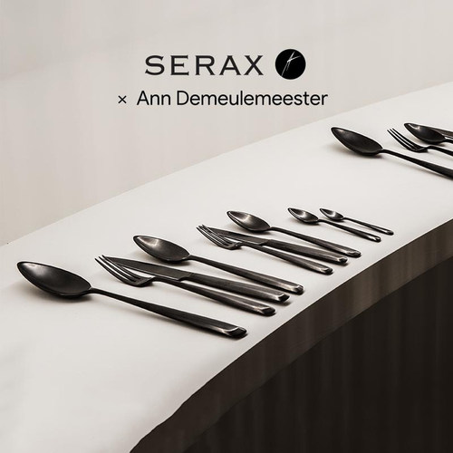 Serax Zoe不锈钢餐具刀叉 西餐牛排刀甜点勺拉丝高颜值下午茶
