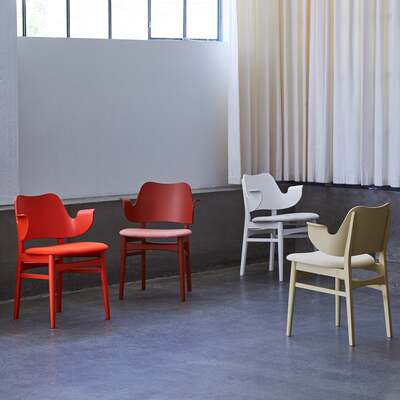 WARM NORDIC Gesture Chair手势椅彩色版Hans Olsen设计北欧丹麦