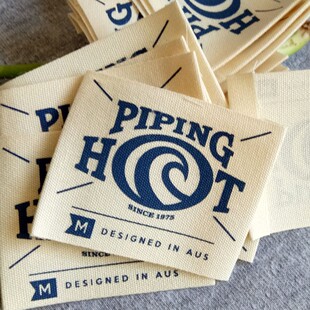 纯棉领标 印唛 服装水洗标商标 袖标 侧标 童装丝印布标 织标定做