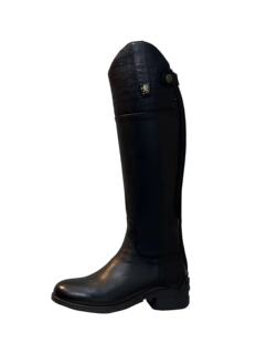 马术长靴头层牛皮骑马靴专业真皮马术靴 男女款长筒骑士马靴611D