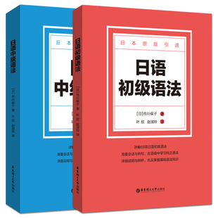 全2册 日语初级语法 日语中级语法 市川保子 日本引进原版语法书 会话文法句型结构 自学入门 日语专业 日语初学者语法教材大全