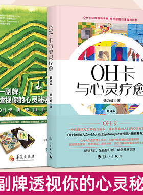 2册 一副牌透视你的心灵秘密-OH卡牌使用手册+OH卡与心灵疗愈 使用方法案例 COPE卡牌入门教程书籍课程说明欧卡潜意识投射卡直觉卡