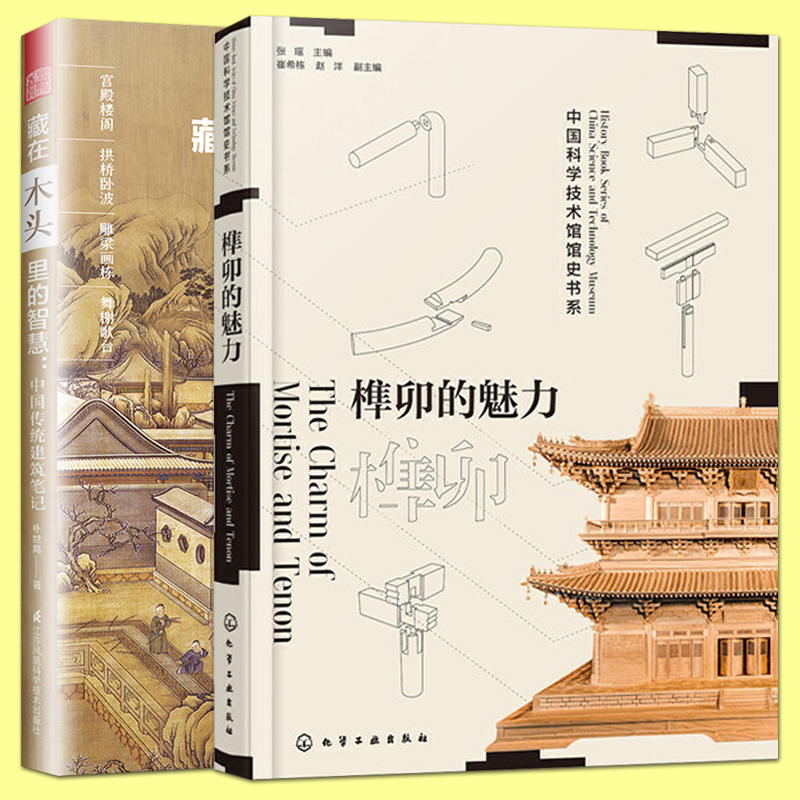 全2册榫卯的魅力藏在木头里的智慧中国传统建筑笔记中国古建筑结构木结构介绍中国木家具木结构古典家具榫卯构造古代工匠科技