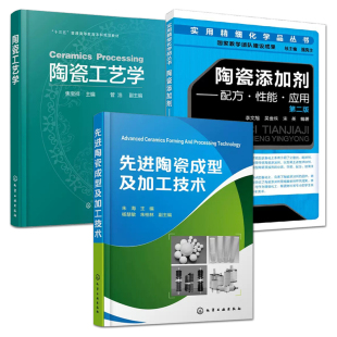 陶瓷工艺学 先进陶瓷成型及加工技术 陶瓷添加剂 坯料釉料配方设计成型技术方法坯体烧结方法知识 3册 配方性能应用 材料生产制造