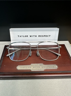 Taylor with respect日本手工眼镜超大框钛架可以配近视变色片