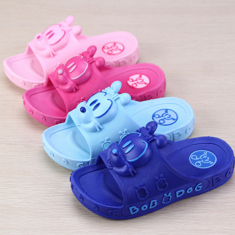 软底防滑洗澡卡通宝宝Bobdog/巴布豆儿童拖鞋夏男童女童室内家用