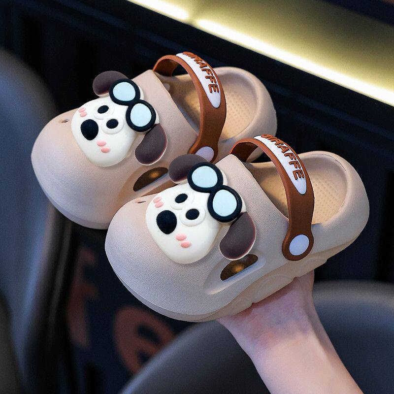 宝宝洞洞鞋新款男童女童软底防滑沙滩鞋1-3岁婴儿学步包头凉拖鞋