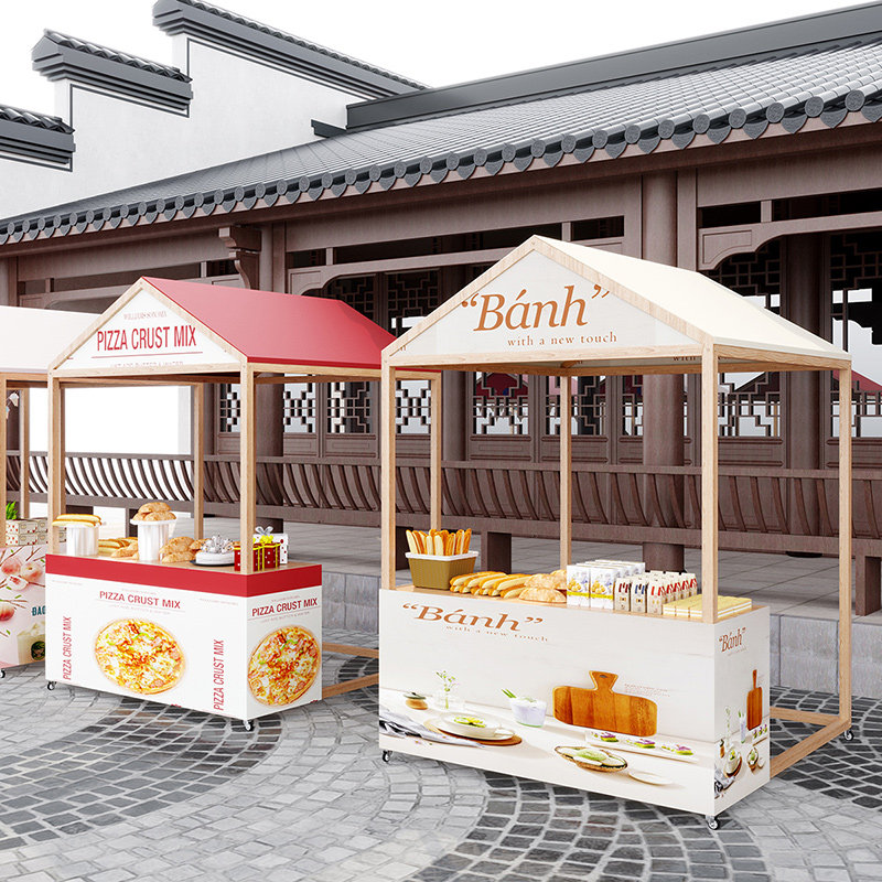 复古商业街景区游乐园移动售货摊位美食节啤酒节小吃摆摊棚架帐篷