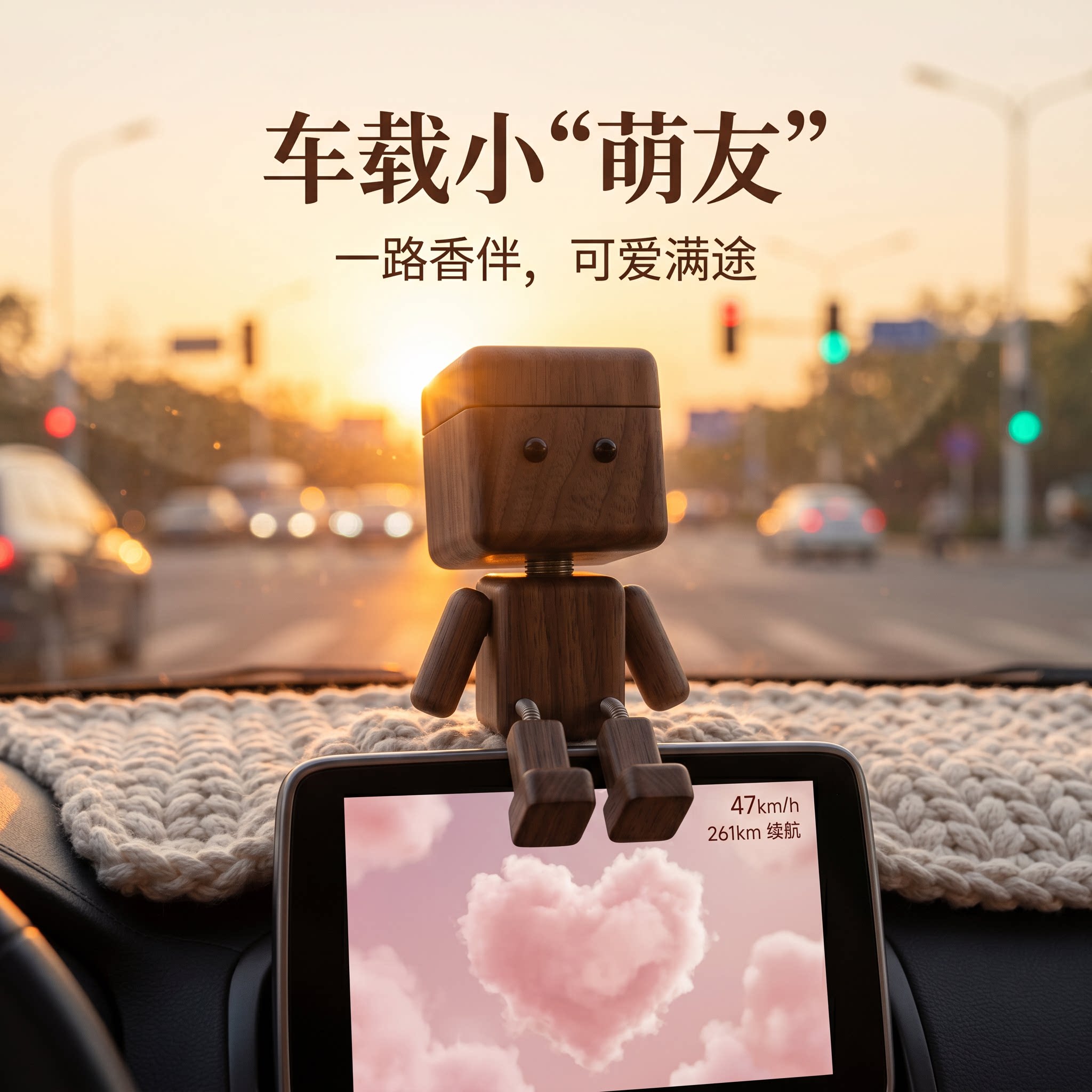 【买对不买贵】可爱木仔抖腿摆件图片