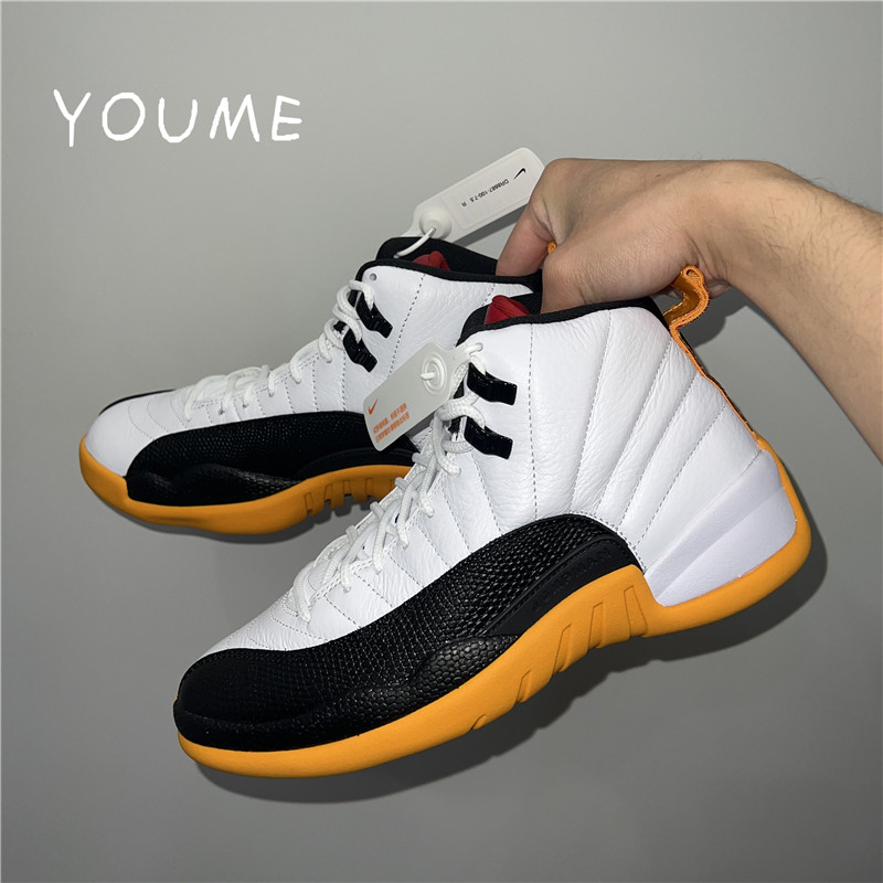 Air Jordan 12 RETRO GC AJ12黑白黄 25周年高帮篮球鞋DR8887-100