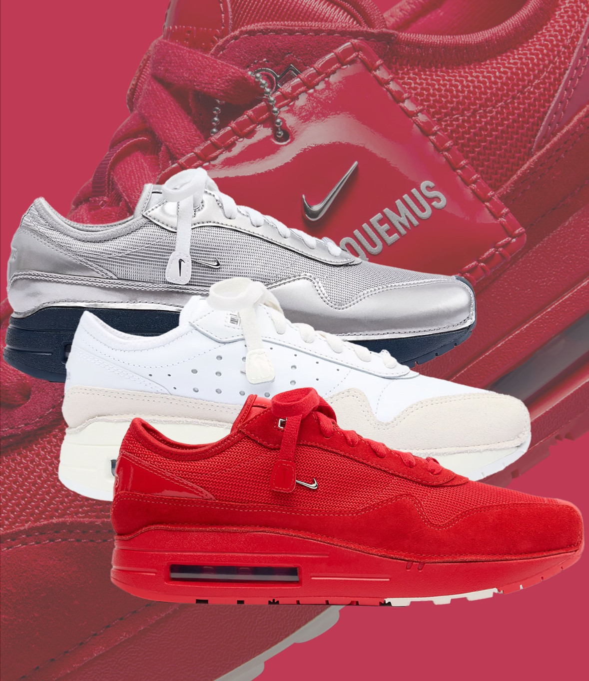 jacquemus x nike air max 186 红椰子休闲跑步鞋hm6690-600-100