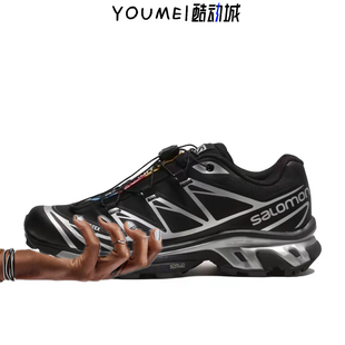 SALOMON萨洛蒙 XT-6 GTX 防水 低帮 户外功能鞋 黑银474506