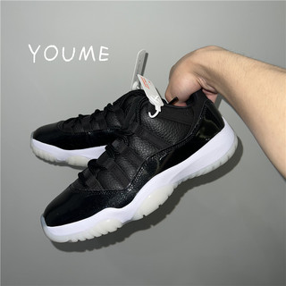 Air Jordan 11 Low AJ11大魔王黑白低帮男子休闲篮球鞋AV2187-001