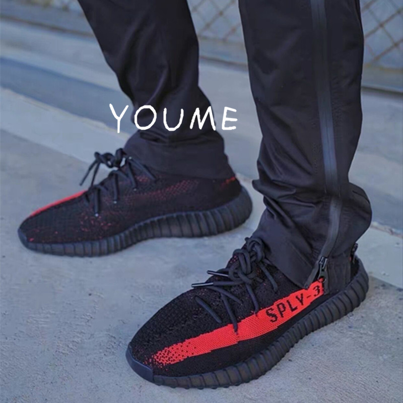 Adidas Yeezy 350 V2 黑粉 椰子350男女休闲跑步鞋 BY9612-2022